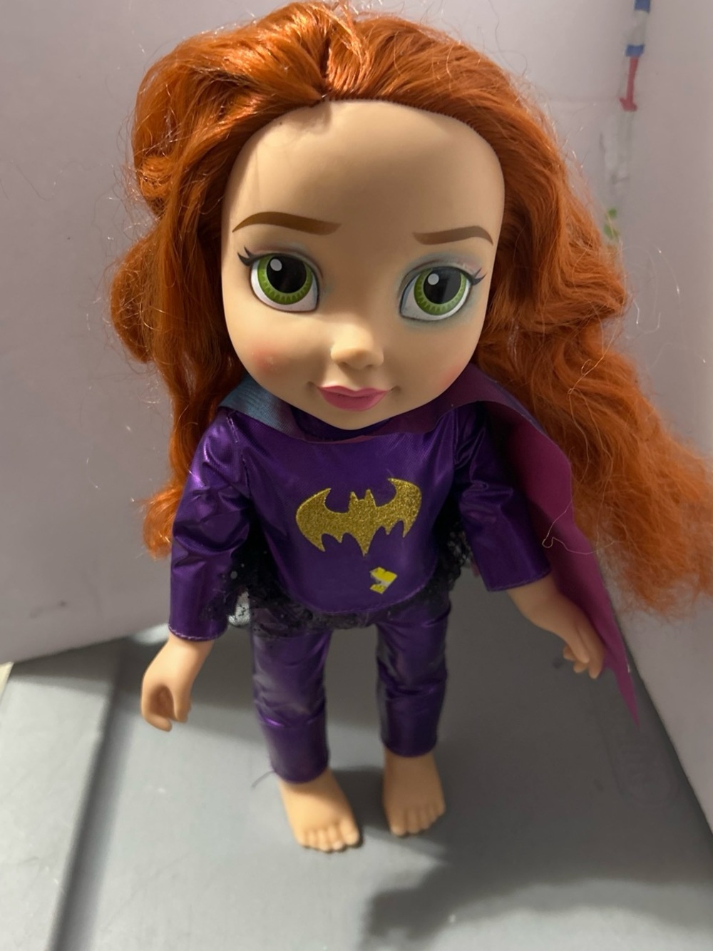 DC Comics Purple Batgirl Doll with Red Hair